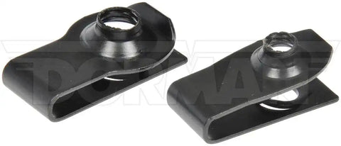 Dorman 961-315D Clip Nut OE Solutions ™ U Type M6-1.0 And M8-1.25 Right Hand Thread 1.35 Inch Length Black Steel Pack Of 4