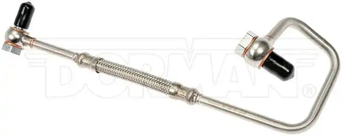 Dorman 667-509 Turbocharger Oil Feed Line OE Solutions ™ OE Replacement Aluminum 11 Inch Length With Two Banjo Bolt And Washers