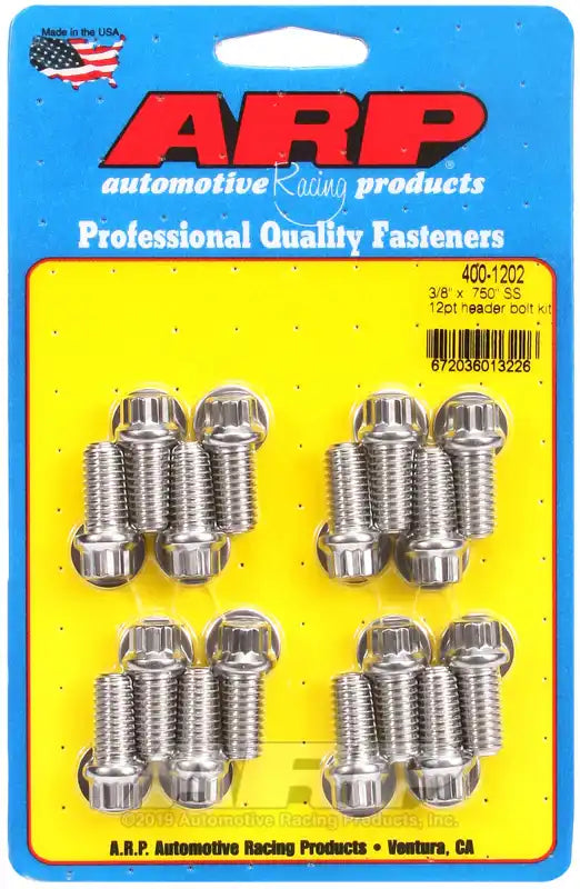 ARP Auto Racing 400-1202 Exhaust Header Bolt For Use With Chevy Big Block 3/8 - 16 