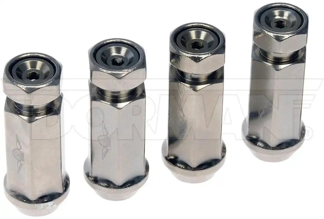 Dorman 712-645MXL4 Lug Nut AutoGrade ™ OE Replacement M14-1.50 Thread Size 2.34 Inch Overall Length Hyper Silver Finish Pack Of 4