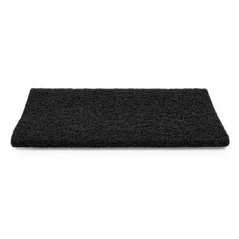 Camco 42962 Entry Step Rug Wrap Around Hook and Spring 17-1/2 Inch x 18 Inch Width Black Looped PVC Material With TPE Backing