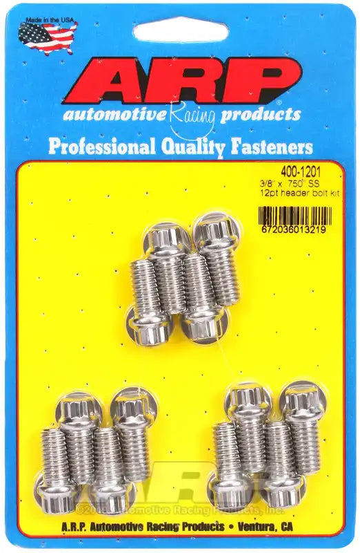 ARP Auto Racing 400-1201 Exhaust Header Bolt For Use With Chevy Small Block 3/8 - 1