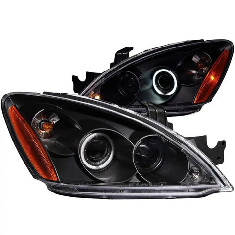 ANZO USA 121102 Headlight Assembly Halogen Bulb Projector Beam With Halo CCFL Bulb