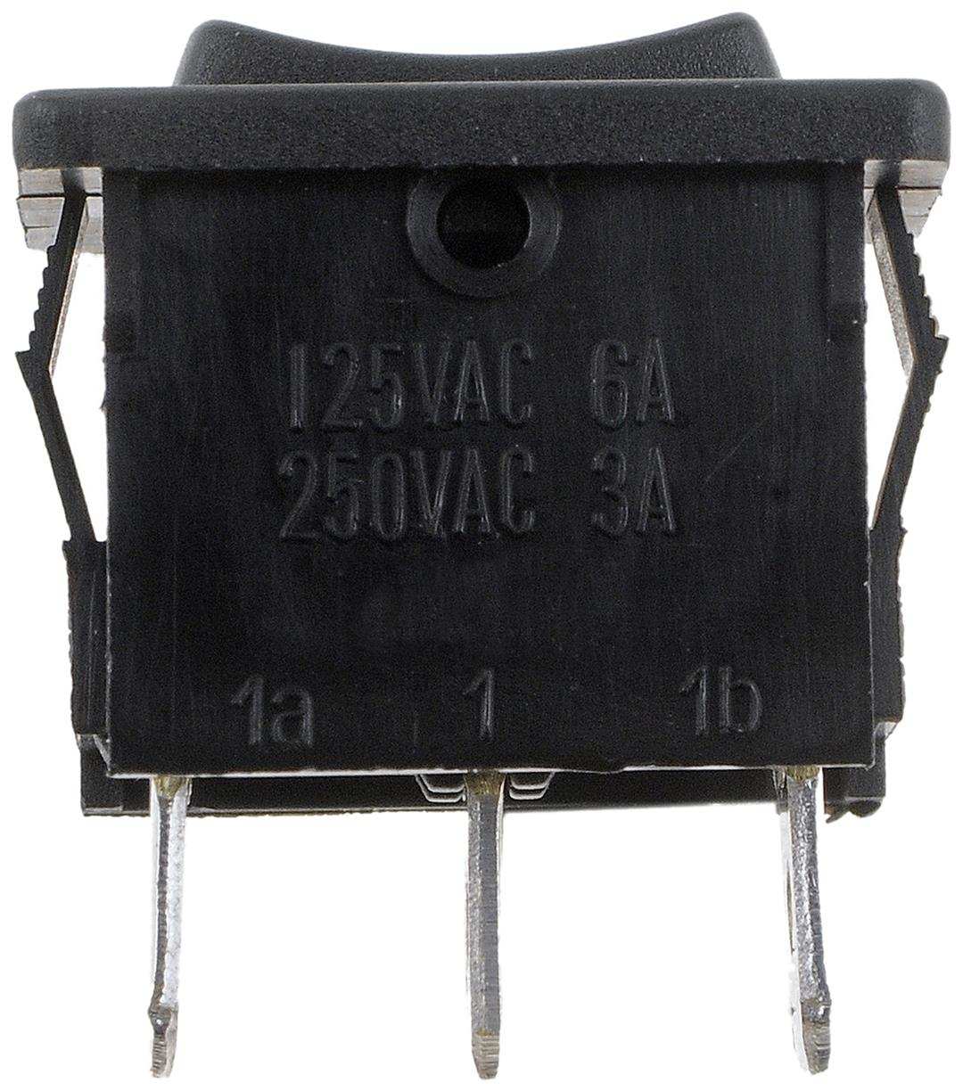Dorman 85969 Multi Purpose Switch Conduct-Tite ® 12 Volt 10 Amp Max Rocker Rectangular Non-Lighted Black Without Safety Cover