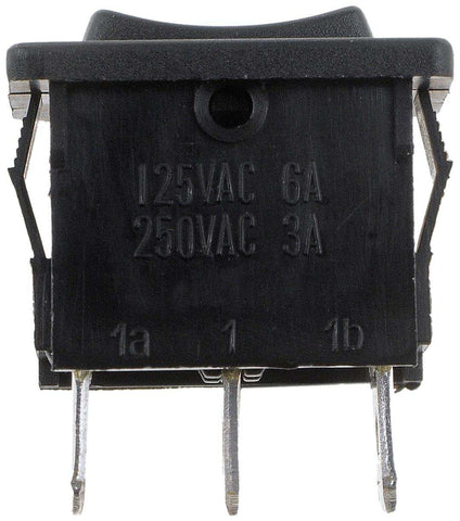Dorman 85969 Multi Purpose Switch Conduct-Tite ® 12 Volt 10 Amp Max Rocker Rectangular Non-Lighted Black Without Safety Cover
