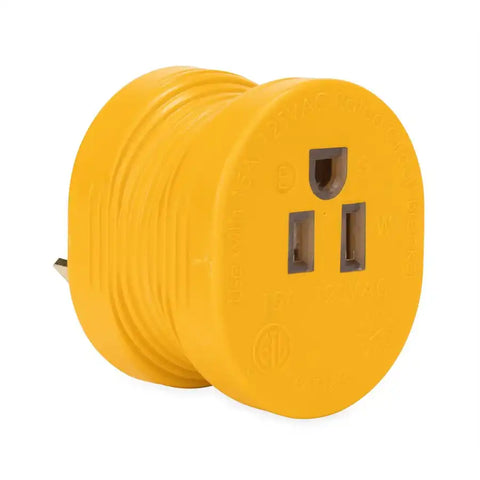 Camco 55233 Power Cord Adapter Power Grip  For Connecting RV Power Inlet To Standa