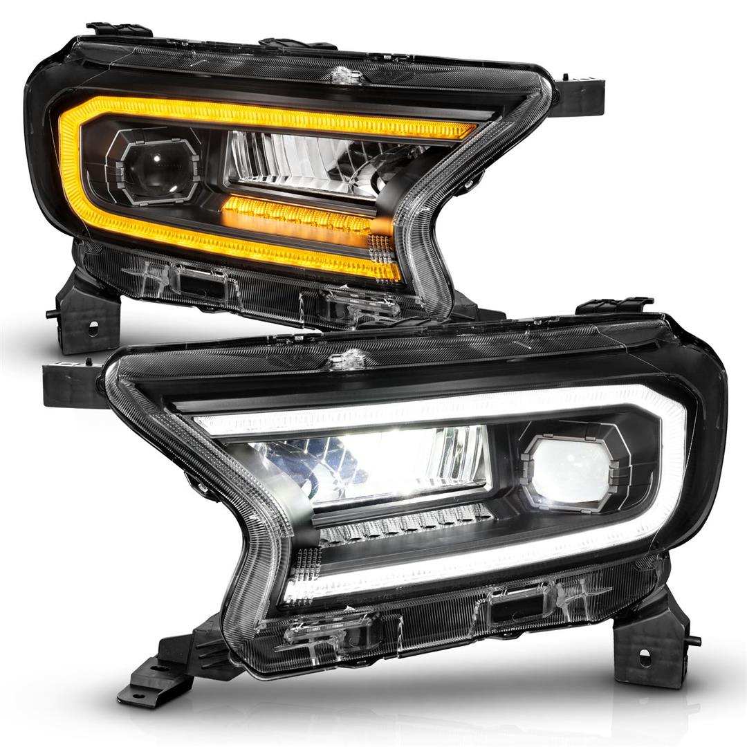 ANZO USA 111613 Headlight Assembly LED Bulb Projector Beam With Initiation/ LED Day