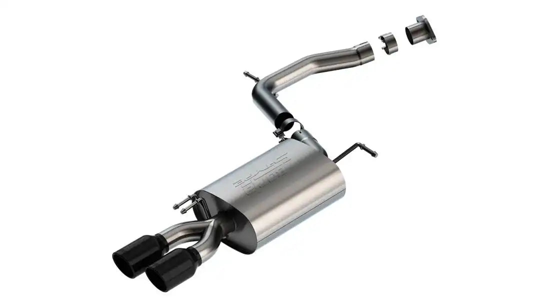 Borla 11980BC Exhaust System Kit S-Type Axle Back System T-304 Stainless Steel Wit