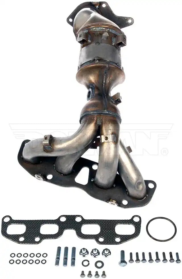 Dorman 673-933 Catalytic Converter OE Solutions ™ OE Replacement 4 Inch Converter Body Length Stainless Steel 16.2 Inch Overall Inch With Exhaust Manifold/ Input/ Output Gasket/ 12 Nuts/ 12 Studs