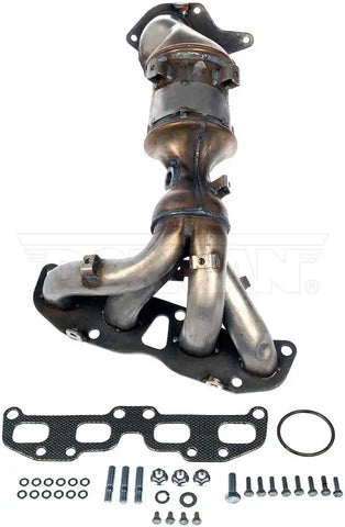 Dorman 673-933 Catalytic Converter OE Solutions ™ OE Replacement 4 Inch Converter Body Length Stainless Steel 16.2 Inch Overall Inch With Exhaust Manifold/ Input/ Output Gasket/ 12 Nuts/ 12 Studs