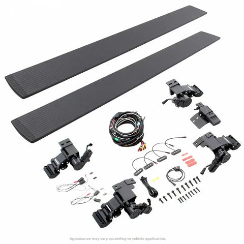 Go Rhino 20444580PC Running Board E-Board E1 Textured Black Aluminum Lighted Roc