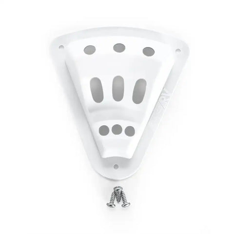 Camco 45504 Flagpole Mount Screw In Mount For Flag Poles Up To 3/8 Inch Diameter Holds 3 Flags White