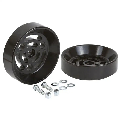 Daystar KU09140BK Helper Spring Cradle Fits All 6 Inch Diameter Convoluted Air Bags Mounts To Truck Lower Suspension