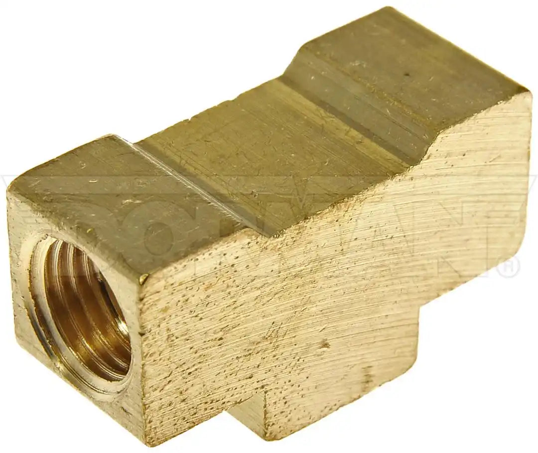 Dorman 785-436D Brake Line Fitting OE Solutions ™ 3/16 Inch Thread Tee Fitting Brass Single
