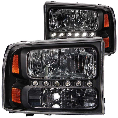 ANZO USA 111106 Headlight Assembly Crystal Clear Halogen Bulb Standard Beam Clear