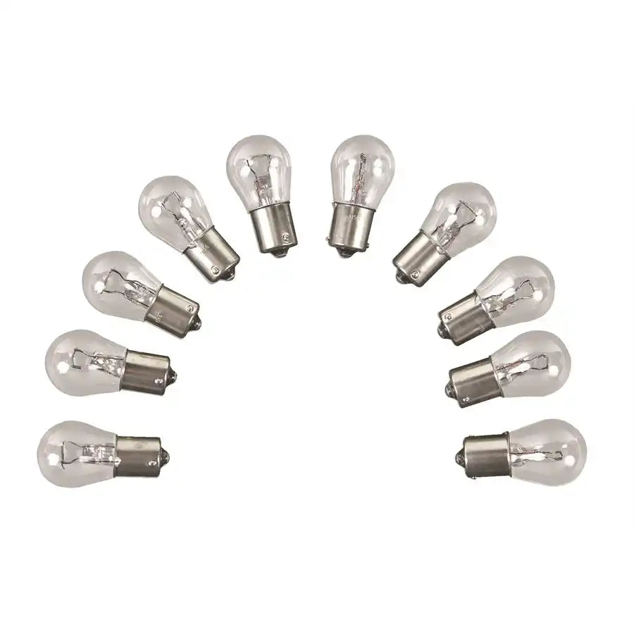 Camco 54788 Backup Light Bulb 1141 Auto/ RV Clear Bulb Package of 10 With English Language Package