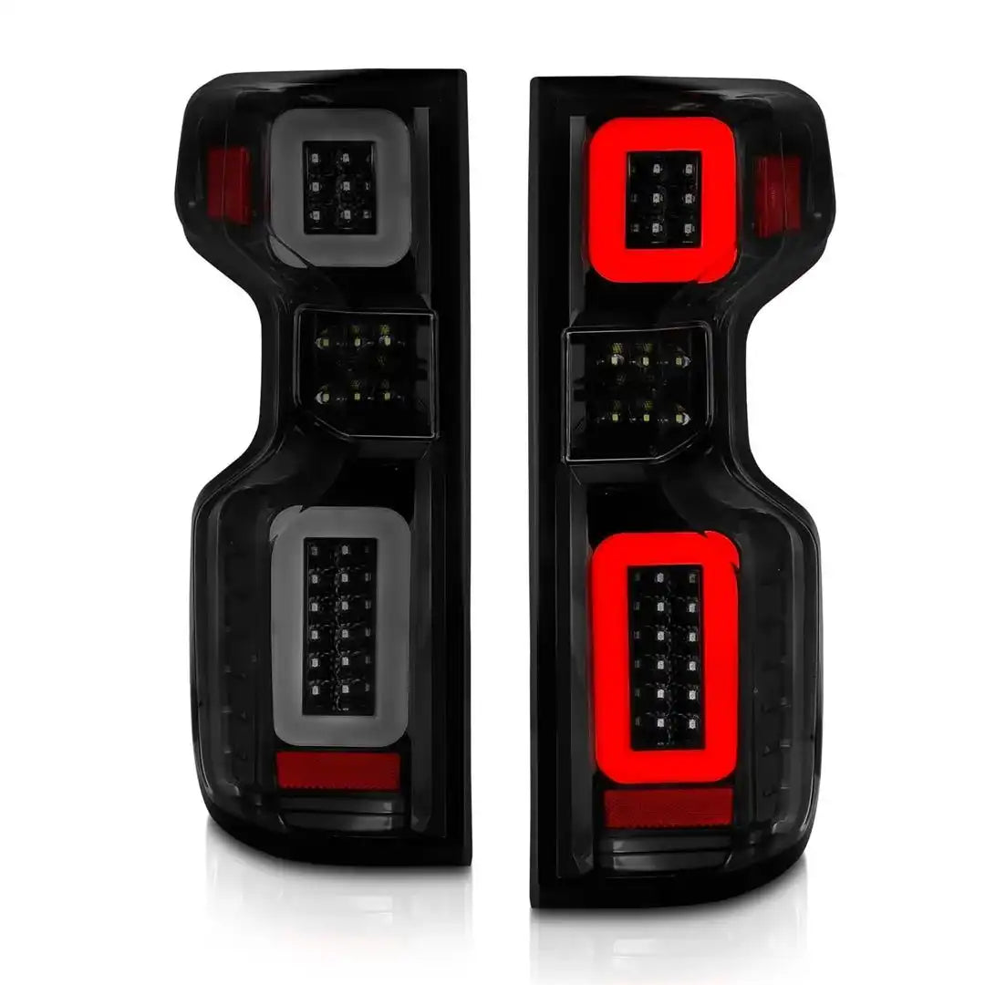 ANZO USA 311415 Tail Light Assembly LED Smoke Lens Black Housing With Light Bar 