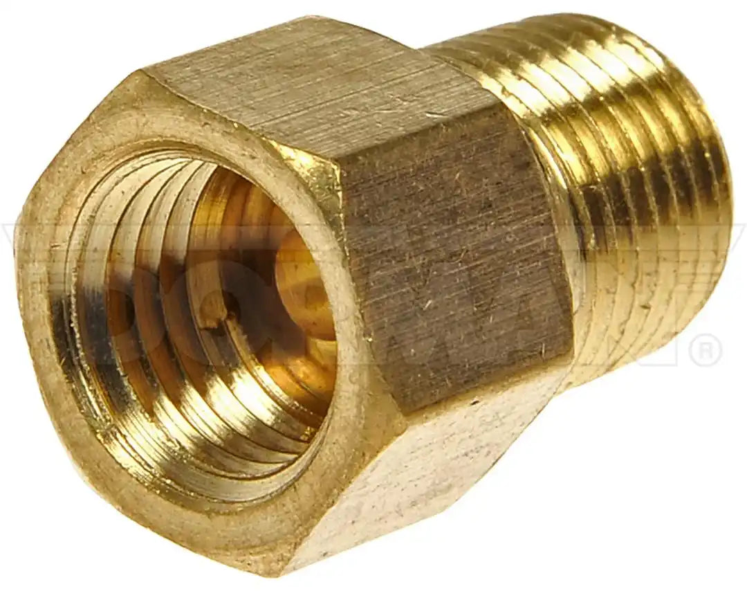 Dorman 785-456D Brake Line Fitting OE Solutions ™ 3/16 Inch x 1/8 Inch MNPT 0.7 Inch Length Brass Single