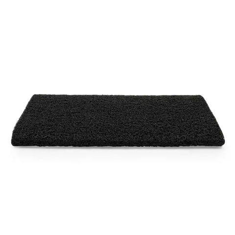 Camco 42966 Entry Step Rug Wrap Around Hook and Spring 22 Inch x 23 Inch Width Black Looped PVC Material With TPE Backing