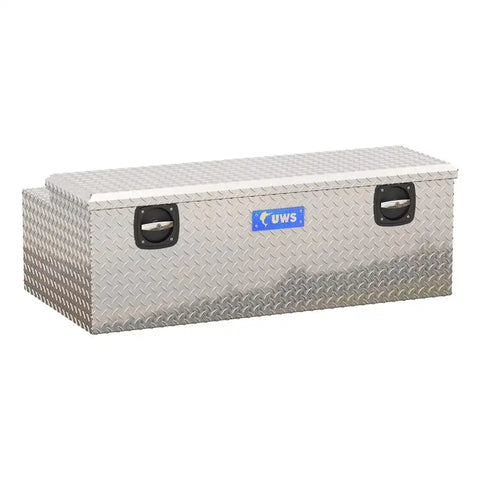 UWS EC20501 Tool Box Chest Single Lid Diamond Tread Silver Aluminum 47-13/16 In