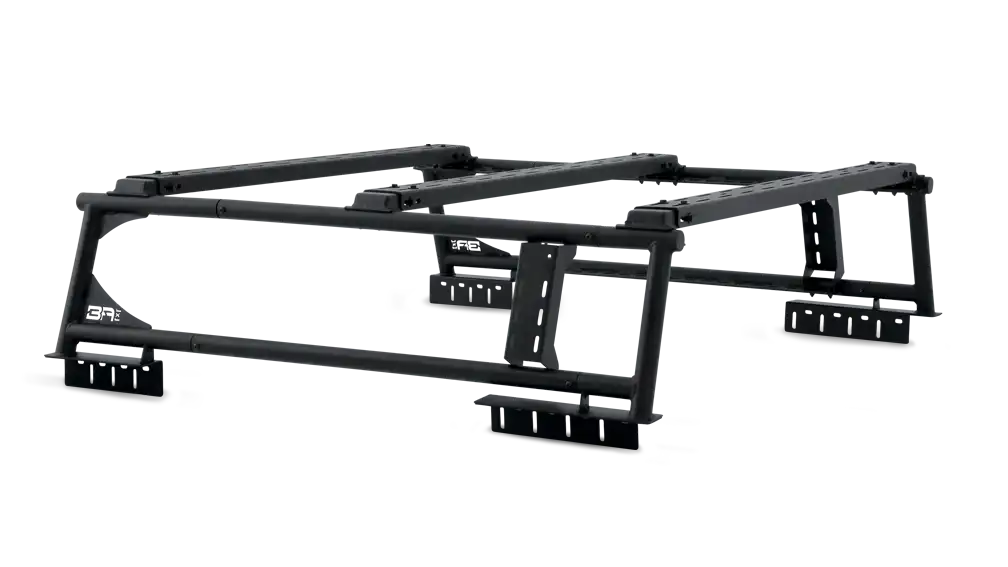 Body Armor TK-6125 Bed Cargo Rack Overlander Bolt On Use Existing Bed Rails Black