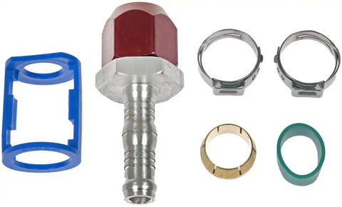 Dorman 800-676 Hose End Fitting OE Solutions ™ 3/8 Inch Aluminum Line 6 Hose Straight Aluminum Single Clamshell