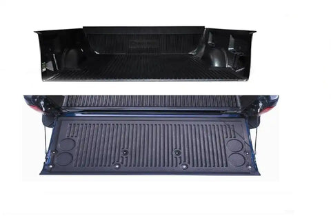Penda 62112SRX Bed Liner DuraLiner Drop-In Under Rail Black High Density Polyethylene With Tailgate Liner With Tie-Down Plugs