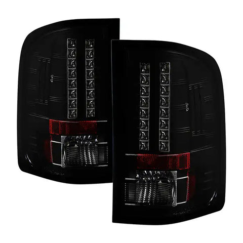 Spyder Automotive 5078032 Tail Light Assembly LED Black/ Smoke Lens Black Housing