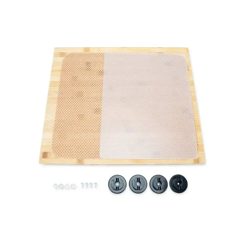 Camco 43571 Stove Top Cover Universal Fit 19-1/2 Inch x 17 Inch x 3/4 Inch Natural Bamboo