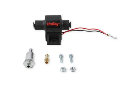 Holley Performance 12-427 Fuel Pump Electric Mighty Mite Up To 400 Horsepower 7 PSI Maximum Pressure With Filter/ Fittings/ Hardware