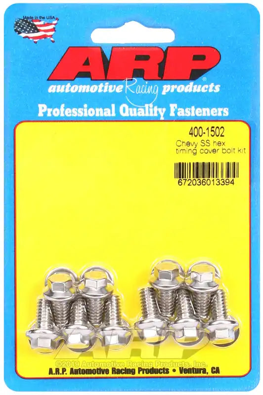 ARP Auto Racing 400-1502 Timing Cover Bolt For Use With All V8 Chevy Hex Style Head