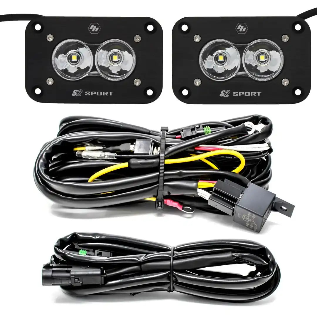 Baja Design 547808 Backup Light - LED S2 Sport Bumper Mounted Set of 2 White Bulb