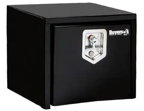 Buyers Products 1703349 Tool Box Underbody 1 Recessed Drop Door Powder Coated Bla