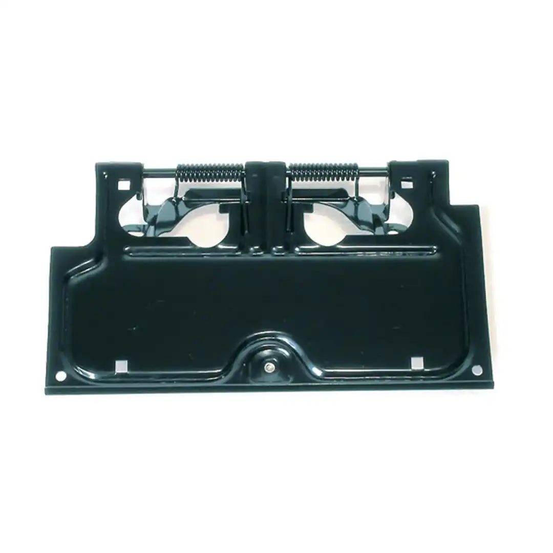 Rugged Ridge 11233.01 License Plate Bracket Black Steel Stock Replacement