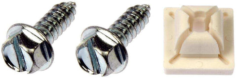 Dorman 785-101D License Plate Mounting Hardware OE Solutions ™ License Plate Fastener Number 14 x 3/4 Inch 3/4 Inch Length With 12 Fasteners