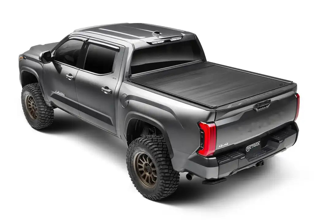 Retrax EQ0461 Tonneau Cover Retrax EQ Power Retractable Matte Black Aluminum Rem