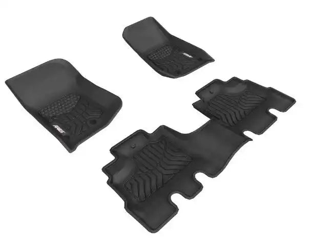 Aries 2809109 Floor Liner StyleGuard XD  Molded Fit Integrated Channels Black T