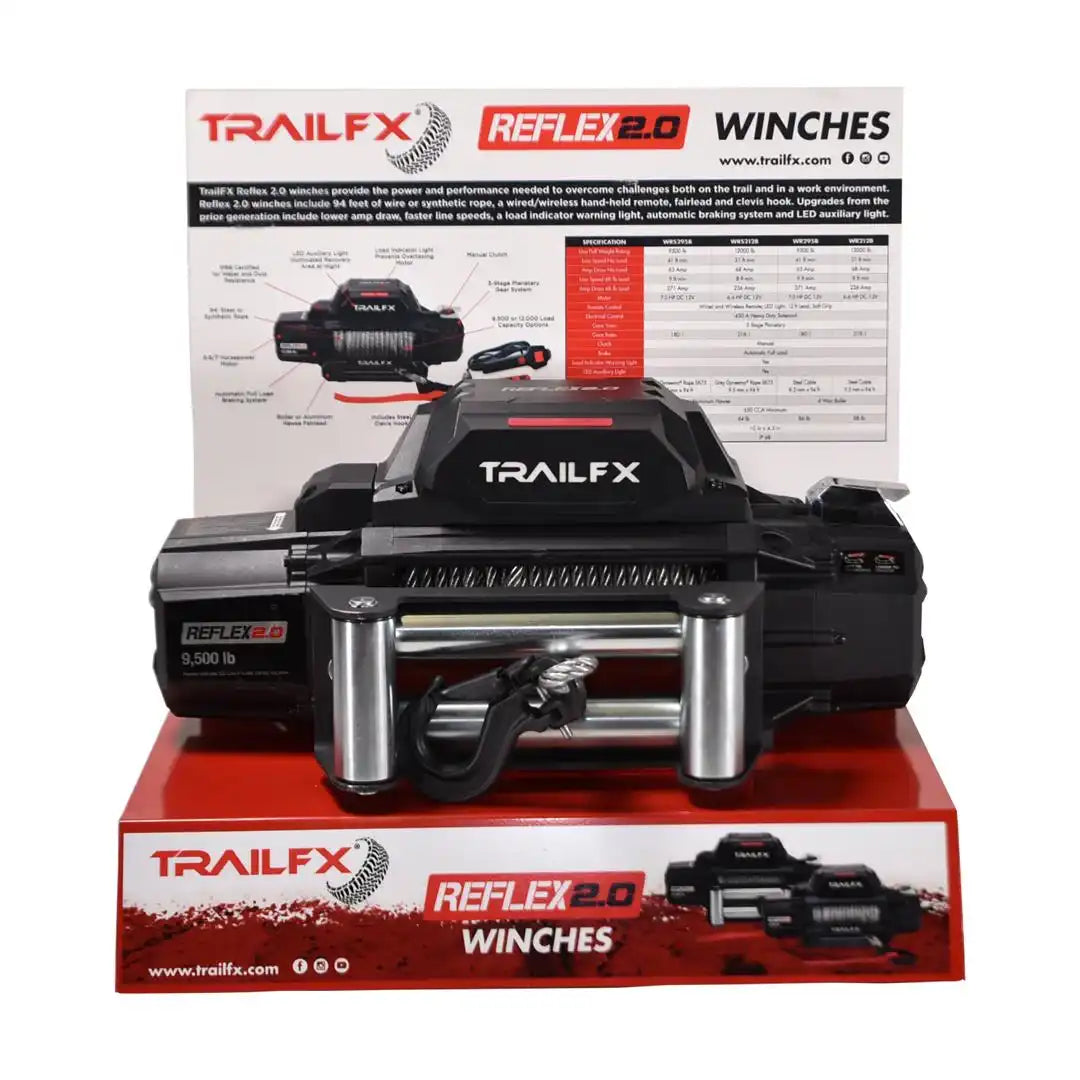 TrailFX REFLEX2DSP Point Of Purchase Display Reflex 2.0 Red Painted Metal Counterto