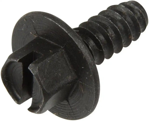 Dorman 785-126 License Plate Mounting Hardware AutoGrade ™ Fastener 1/4 Inch x 5/8 Inch Black and White With Slotted Hex Washer/ Square Nylon Nut Pack of 8