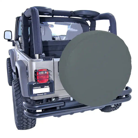 Rugged Ridge 12803.15 Spare Tire Cover Fits 33 Inch Diameter Black Denim Polyester