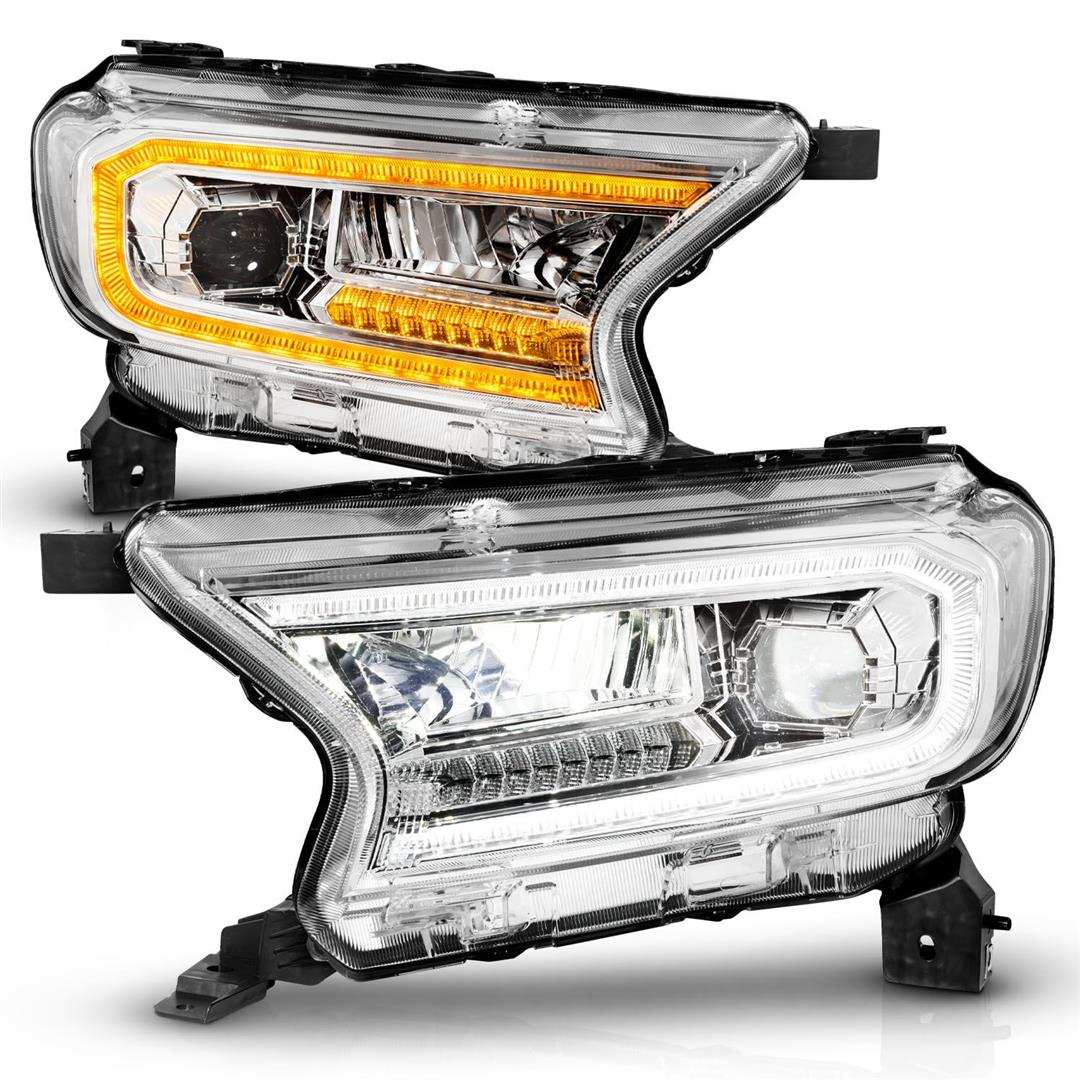 ANZO USA 111614 Headlight Assembly LED Bulb Projector Beam With Initiation/ LED Day