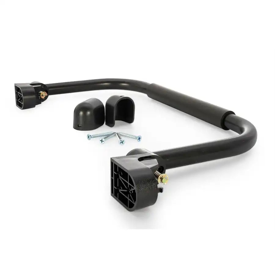 Camco 42197 Exterior Grab Bar Powder Coated Black Aluminum Fold-Away Design Sing