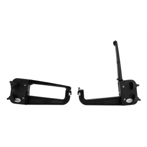 Camco 51430 Camping Chair Storage Rack Ladder Mount Holds 4 Chairs Built-In Straps Black