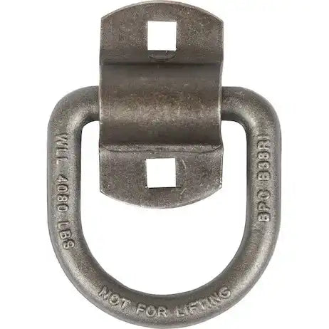 Buyers Products B38PKGD D-Ring 1/2 Inch Ring Diameter Single With 2 Hole Bracket