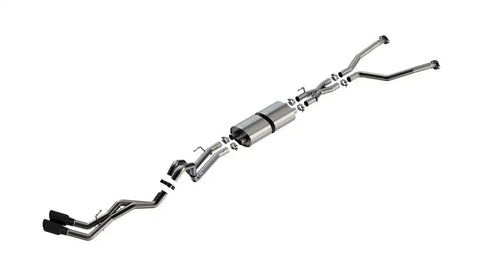 Borla 140939BC Exhaust System Kit S-Type Cat Back System T-304 Stainless Steel Wit