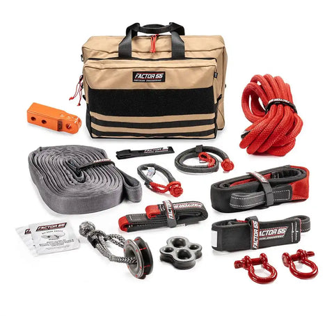 Factor 55 00480-07 Vehicle Recovery Kit Borah Includes 2 Crosby Shackles 3/4 Orange