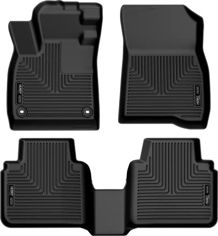 Husky Liner 99421 Floor Liner WeatherBeater Direct Fit Raised Ridge Black TPO (