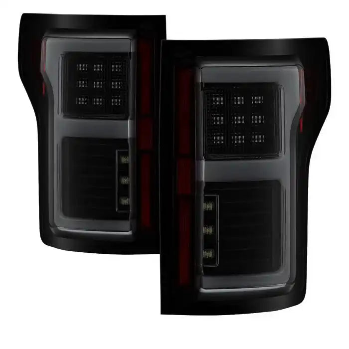 Spyder Automotive 5085337 Tail Light Assembly LED Smoke Lens Bar Style Black Hous