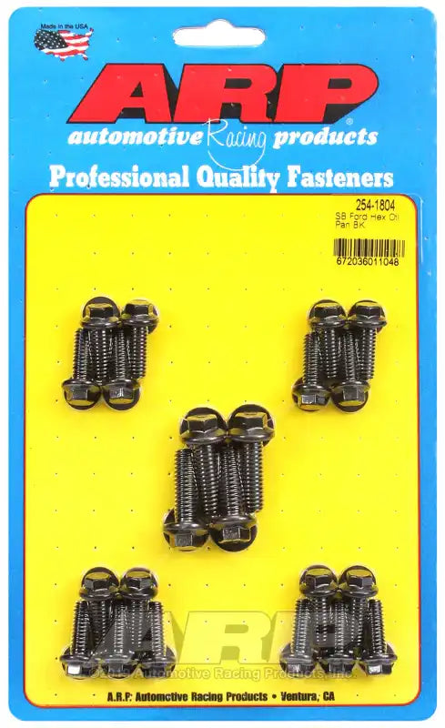 ARP Auto Racing 254-1804 Oil Pan Bolt Set For Use With Ford Small Block 302/ 351W 