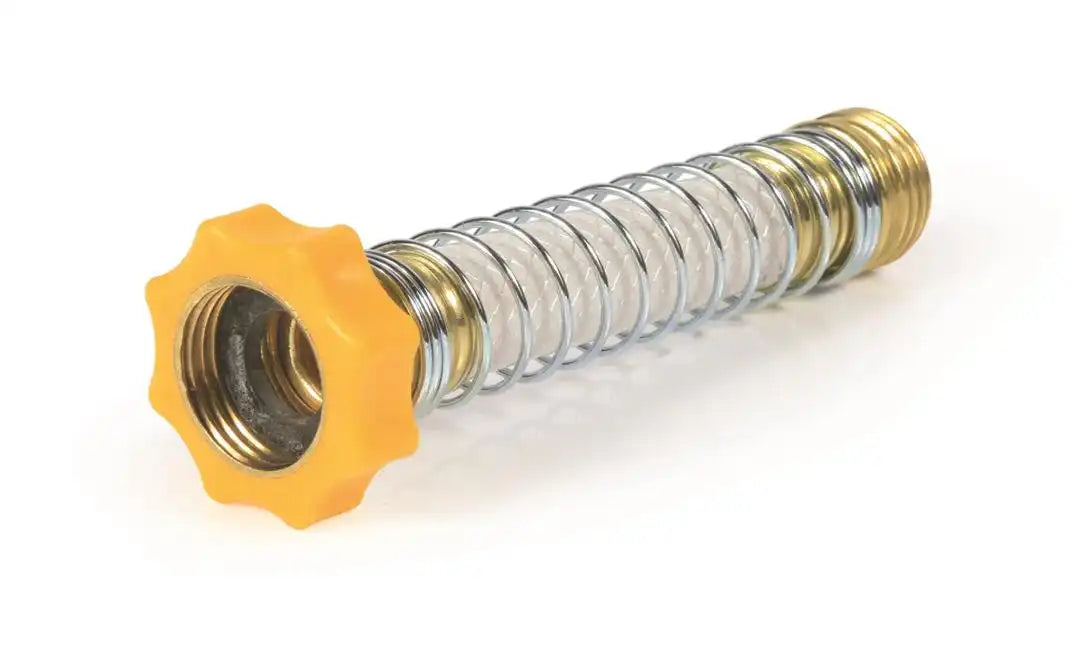Camco 22703 Fresh Water Hose End Protector Coiled Attachment To Prevent Hose Kinking at Connection Point With English/ French Language Packaging